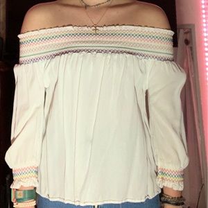 off the shoulder blouse